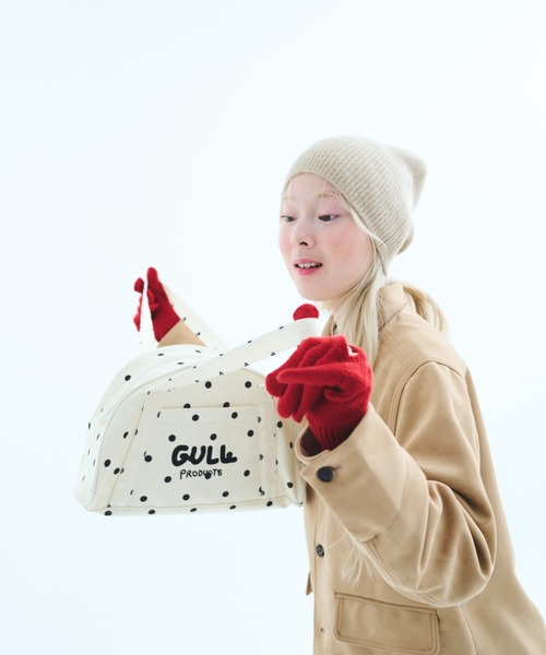 common gull products.（コモンガルプロダクツ）の「ちょっとあそこまでのボストンバッグ（ボストンバッグ・レディース・アイボリー/ホワイト系・フリー）」の6枚目の写真