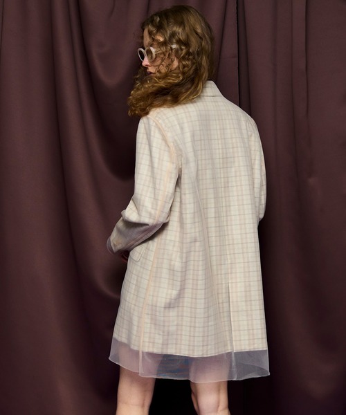 MAISON SPECIAL(メゾンスペシャル)の「Jacket Mini Dress/ジャケットミニワンピ(ワンピース・レディース・ベージュ/グレー・FREE)」の13枚目の写真