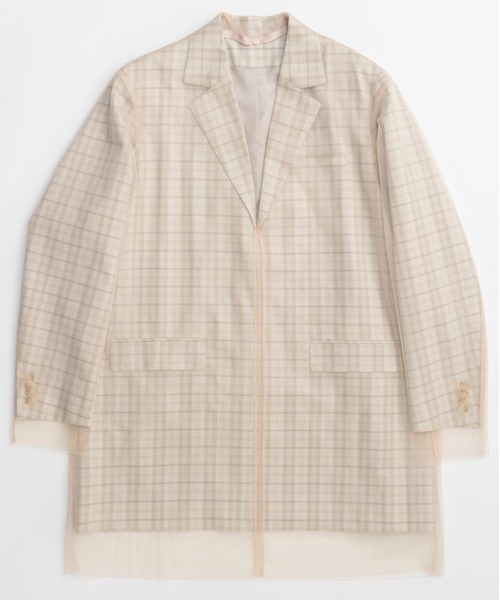 MAISON SPECIAL(メゾンスペシャル)の「Jacket Mini Dress/ジャケットミニワンピ(ワンピース・レディース・ベージュ/グレー・FREE)」の16枚目の写真