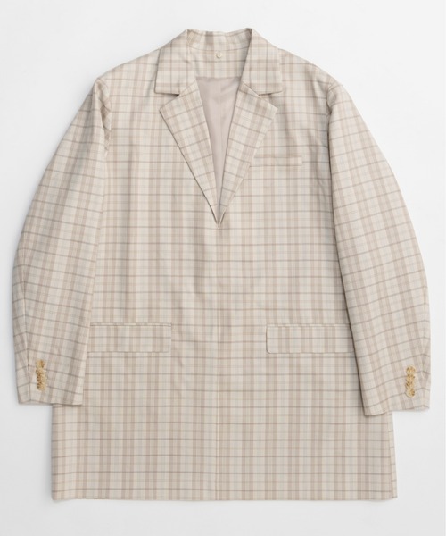 MAISON SPECIAL(メゾンスペシャル)の「Jacket Mini Dress/ジャケットミニワンピ(ワンピース・レディース・ベージュ/グレー・FREE)」の22枚目の写真