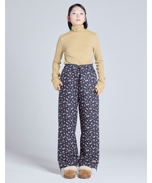 Little sunny bite（リトルサニーバイト）の「【Little Sunny Bite】floral quilting pants（その他パンツ・レディース・ブラック/ピンク/ホワイト・MEDIUM/SMALL）」の11枚目の写真
