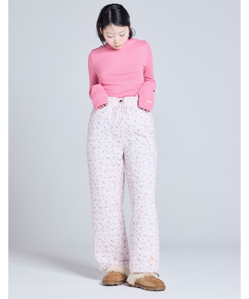 Little sunny bite（リトルサニーバイト）の「【Little Sunny Bite】floral quilting pants（その他パンツ・レディース・ブラック/ピンク/ホワイト・MEDIUM/SMALL）」の21枚目の写真
