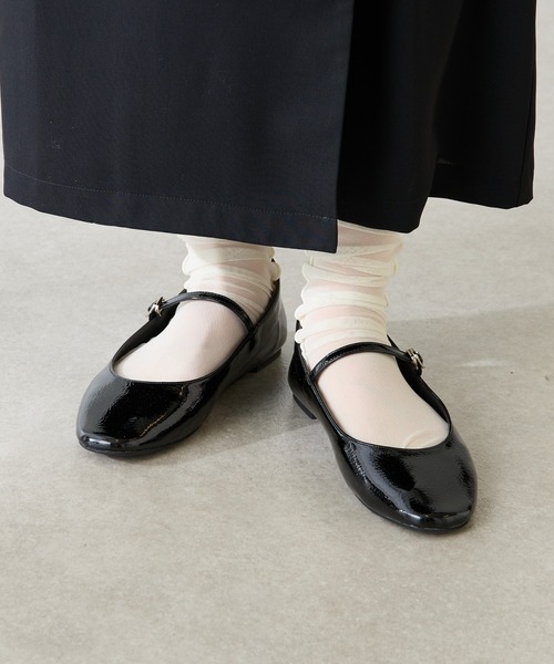 COLLAGE GALLARDAGALANTE（コラージュガリャルダガランテ）の「PAPILLONNER/メリージェーン（パンプス・レディース・ブラック/ホワイト・M/L/S）」の8枚目の写真