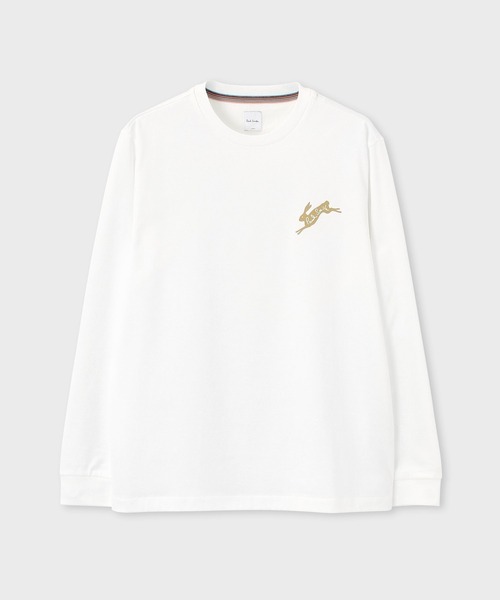Paul Smith（ポールスミス）の「"Rabbit Logo" 長袖カットソー / 163502 049X（Tシャツ/カットソー・メンズ・ホワイト/チェリーレッド/ブラック・XX-LARGE/X-LARGE/LARGE/MEDIUM/SMALL）」の2枚目の写真