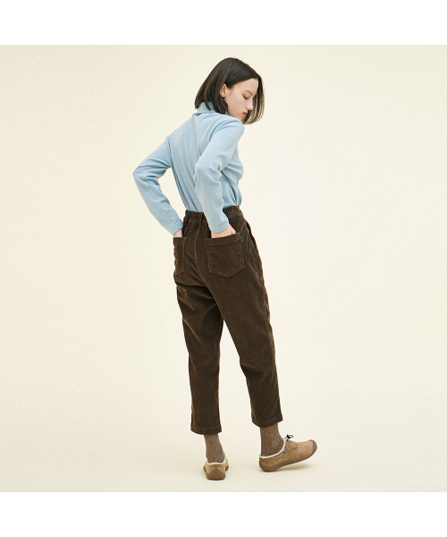 CHIQUITA（チキータ）の「[24冬]テーパード9部パンツ（コーデュロイ）ブラウン244504SBR（その他パンツ・レディース・その他・SMALL/MEDIUM）」の3枚目の写真