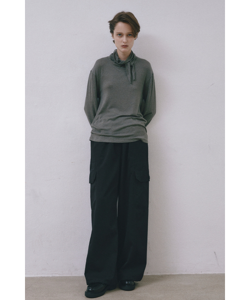 MIDNLOW(ミッドアンドロー)の「Big Pocket Wide Pants (Black)(その他パンツ・レディース・その他・FREE)」の8枚目の写真