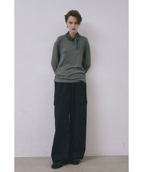 MIDNLOW(ミッドアンドロー)の「Big Pocket Wide Pants (Black)(その他パンツ・レディース・その他・FREE)」の3枚目の写真