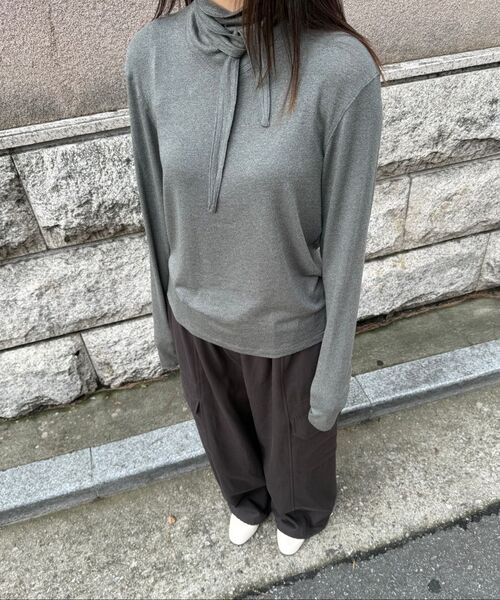 MIDNLOW(ミッドアンドロー)の「Big Pocket Wide Pants (Black)(その他パンツ・レディース・その他・FREE)」の5枚目の写真