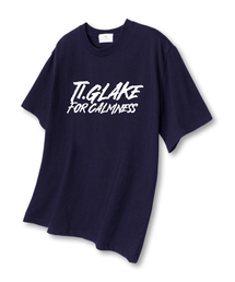 フロントロゴオーバーサイズ半袖Tシャツネイビー