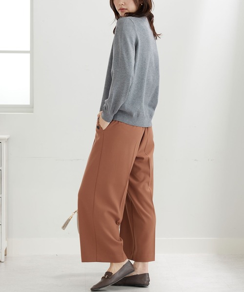 BELLUNA PLUS(ベルーナ)の「サマ見え(W)ボタン使いワイドパンツ56(その他パンツ・レディース・グレー系/ブラック/テラコッタ/ブラック系・X-LARGE/LARGE/MEDIUM/SMALL)」の13枚目の写真