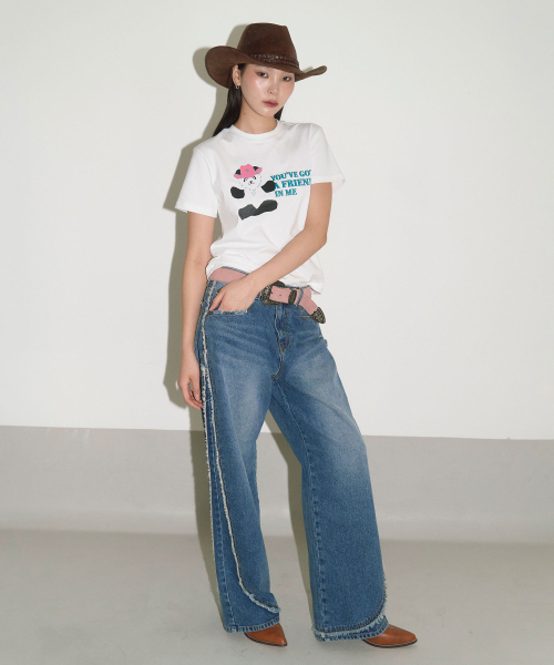 HERETIC(ヘレティック)の「COWBOY PANDA T-SHIRT / white(Tシャツ/カットソー・レディース・その他・FREE)」の2枚目の写真