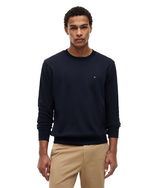 TOMMY HILFIGER(トミーヒルフィガー)の「クルーネックスウェットシャツ(スウェット・メンズ・マルチ/ホワイト・LARGE/MEDIUM/SMALL/X-LARGE)」の1枚目の写真
