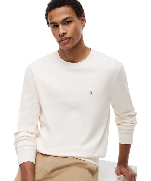 TOMMY HILFIGER(トミーヒルフィガー)の「クルーネックスウェットシャツ(スウェット・メンズ・マルチ/ホワイト・LARGE/MEDIUM/SMALL/X-LARGE)」の5枚目の写真