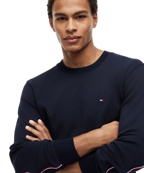 TOMMY HILFIGER(トミーヒルフィガー)の「クルーネックスウェットシャツ(スウェット・メンズ・マルチ/ホワイト・LARGE/MEDIUM/SMALL/X-LARGE)」の10枚目の写真