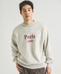 ABAHOUSE GRAY | スウェットライク ロゴニット プルオーバー(ニット/セーター)