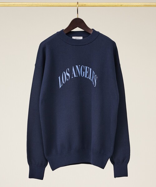 ABAHOUSE GRAY（アバハウスグレイ）の「スウェットライク ロゴニット プルオーバー（ニット/セーター・メンズ・グレー/ネイビー/ライトグレー・46/48）」の18枚目の写真