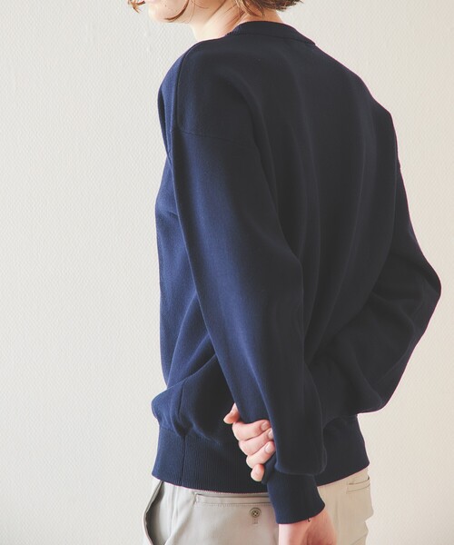 ABAHOUSE GRAY（アバハウスグレイ）の「スウェットライク ロゴニット プルオーバー（ニット/セーター・メンズ・グレー/ネイビー/ライトグレー・46/48）」の5枚目の写真