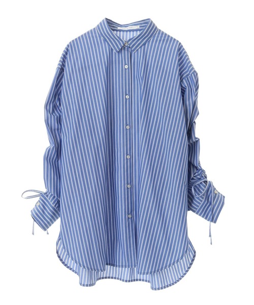 AMERICAN HOLIC（アメリカンホリック）の「【WEB限定】イージーケアバックギャザーリボンシャツ（シャツ/ブラウス・レディース・グリーン系その他3/ピンク系その他/ブルー系その他7/イエロー系その他2・M/L）」の5枚目の写真