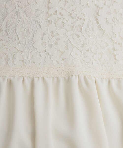 couture brooch（クチュールブローチ）の「【ハレの日・通勤】レースドッキング ブラウス（シャツ/ブラウス・レディース・ピンク/ネイビー/アイボリー・38/36/42/40）」の9枚目の写真