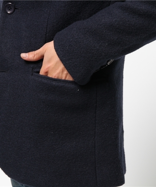 OUTLET（アウトレット）の「【WHO'S WHO gallery】GGスライバーノーカラーJK（その他アウター・メンズ・ネイビー/ブラック/アイボリー・LARGE/MEDIUM）」の4枚目の写真
