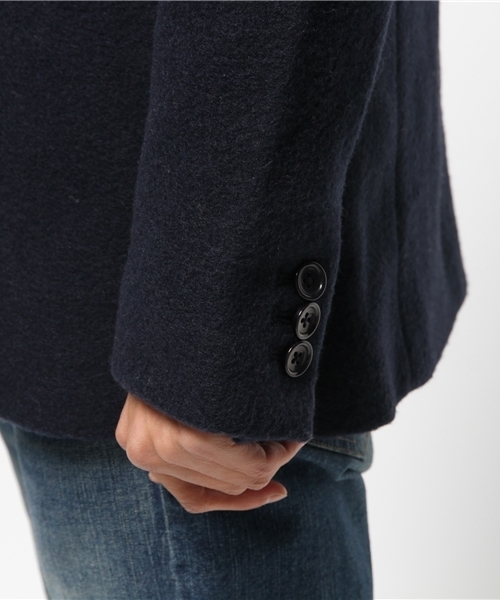 OUTLET（アウトレット）の「【WHO'S WHO gallery】GGスライバーノーカラーJK（その他アウター・メンズ・ネイビー/ブラック/アイボリー・LARGE/MEDIUM）」の5枚目の写真