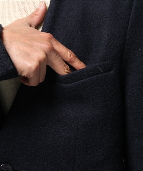 OUTLET（アウトレット）の「【WHO'S WHO gallery】GGスライバーノーカラーJK（その他アウター・メンズ・ネイビー/ブラック/アイボリー・LARGE/MEDIUM）」の7枚目の写真