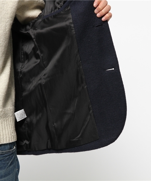 OUTLET（アウトレット）の「【WHO'S WHO gallery】GGスライバーノーカラーJK（その他アウター・メンズ・ネイビー/ブラック/アイボリー・LARGE/MEDIUM）」の8枚目の写真