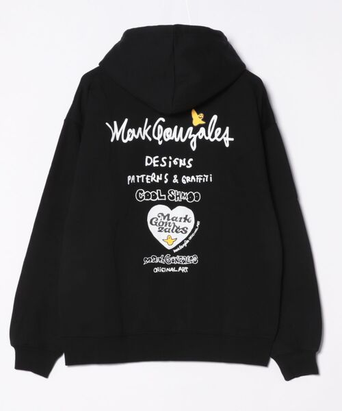 Port(ポート)の「【 Mark Gonzales / マークゴンザレス 】 ハート ゴンバト スウェット パーカー(パーカー・メンズ・杢グレー/ブラック/ホワイト・M/L/XL)」の4枚目の写真