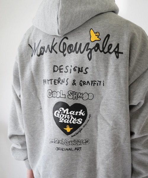 Port(ポート)の「【 Mark Gonzales / マークゴンザレス 】 ハート ゴンバト スウェット パーカー(パーカー・メンズ・杢グレー/ブラック/ホワイト・M/L/XL)」の20枚目の写真