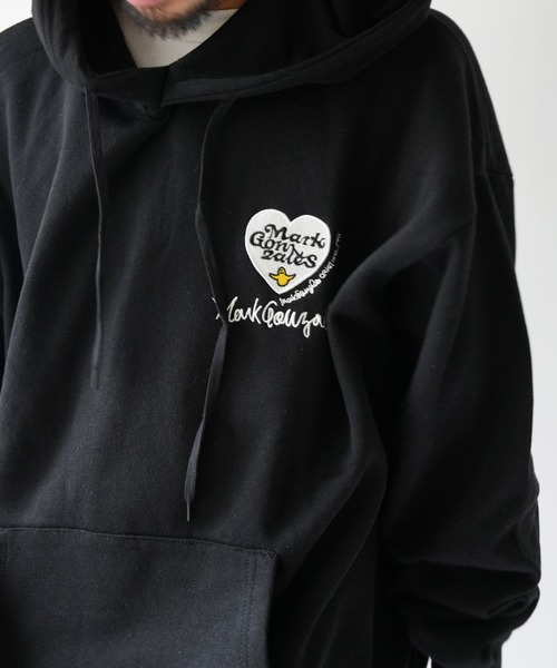 Port(ポート)の「【 Mark Gonzales / マークゴンザレス 】 ハート ゴンバト スウェット パーカー(パーカー・メンズ・杢グレー/ブラック/ホワイト・M/L/XL)」の12枚目の写真
