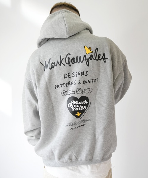 Port(ポート)の「【 Mark Gonzales / マークゴンザレス 】 ハート ゴンバト スウェット パーカー(パーカー・メンズ・杢グレー/ブラック/ホワイト・M/L/XL)」の19枚目の写真