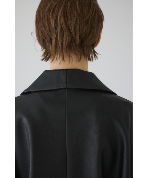 RIM.ARK（リムアーク）の「Classical leather like JK クラシカル レザーライクジャケット（テーラードジャケット・レディース・ブラック・36/38）」の14枚目の写真