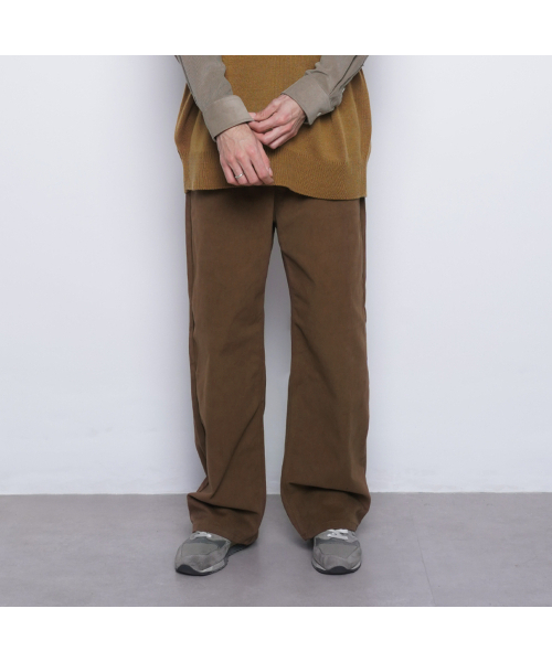 THE-ABON(エイボン)の「M765 pitch wide pants camel(その他パンツ・メンズ・キャメル・S/M/L)」の2枚目の写真