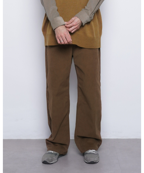 THE-ABON(エイボン)の「M765 pitch wide pants camel(その他パンツ・メンズ・キャメル・S/M/L)」の4枚目の写真