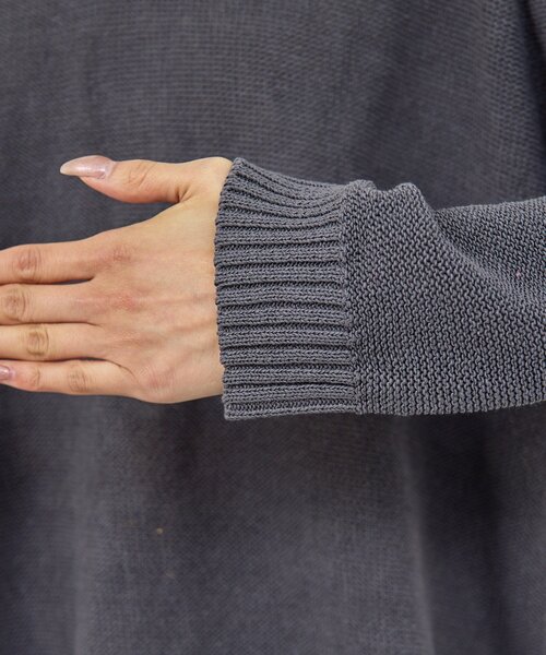 GALLARDAGALANTE（ガリャルダガランテ）の「【手洗い可】コットンメッシュプルオーバー（ニット/セーター・レディース・ベージュ/オフホワイト/チャコールグレー/ブルー・FREE）」の19枚目の写真