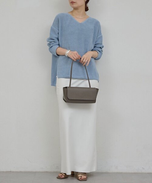 GALLARDAGALANTE（ガリャルダガランテ）の「【手洗い可】コットンメッシュプルオーバー（ニット/セーター・レディース・ベージュ/オフホワイト/チャコールグレー/ブルー・FREE）」の9枚目の写真