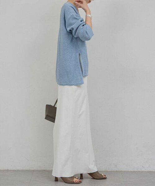 GALLARDAGALANTE（ガリャルダガランテ）の「【手洗い可】コットンメッシュプルオーバー（ニット/セーター・レディース・ベージュ/オフホワイト/チャコールグレー/ブルー・FREE）」の10枚目の写真