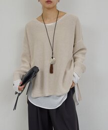 GALLARDAGALANTE | 【手洗い可】コットンメッシュプルオーバー(ニット/セーター)