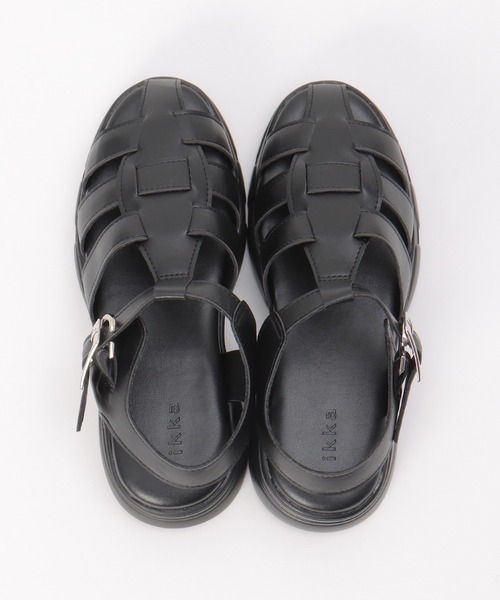 ikka（イッカ）の「グルカ厚底サンダル（サンダル・レディース・ブラック/オフホワイト・L/M）」の5枚目の写真