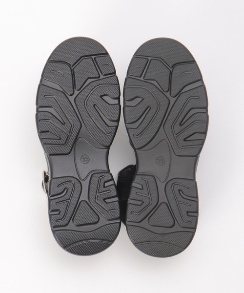 ikka（イッカ）の「グルカ厚底サンダル（サンダル・レディース・ブラック/オフホワイト・L/M）」の6枚目の写真