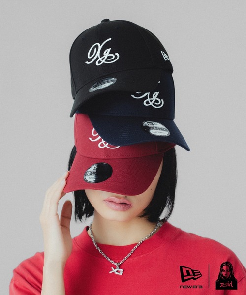 NEW ERA(ニューエラ)の「X-girl × NEW ERA(R) 9FORTY XG LOGO CAP(キャップ・レディース・ブラック/レッド/ネイビー・ONE SIZE)」の15枚目の写真
