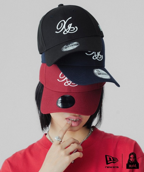 NEW ERA(ニューエラ)の「X-girl × NEW ERA(R) 9FORTY XG LOGO CAP(キャップ・レディース・ブラック/レッド/ネイビー・ONE SIZE)」の16枚目の写真