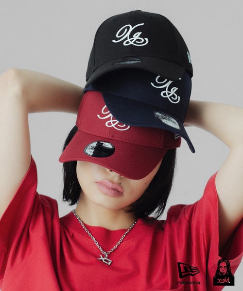NEW ERA(ニューエラ)の「X-girl × NEW ERA(R) 9FORTY XG LOGO CAP(キャップ・レディース・ブラック/レッド/ネイビー・ONE SIZE)」の17枚目の写真
