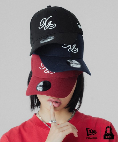 NEW ERA(ニューエラ)の「X-girl × NEW ERA(R) 9FORTY XG LOGO CAP(キャップ・レディース・ブラック/レッド/ネイビー・ONE SIZE)」の4枚目の写真