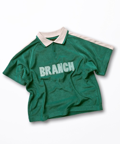 Life Support Products（ライフサポートプロダクツ）の「パイルラインスリーブポロ（ポロシャツ・キッズ・グリーン/アイボリー/レモンイエロー・120/110/100/90/150/130/140）」の3枚目の写真