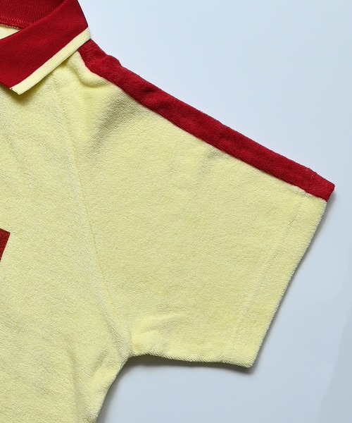 Life Support Products（ライフサポートプロダクツ）の「パイルラインスリーブポロ（ポロシャツ・キッズ・グリーン/アイボリー/レモンイエロー・120/110/100/90/150/130/140）」の12枚目の写真