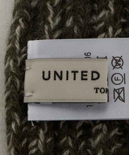 UNITED ARROWS（ユナイテッドアローズ）の「ミックス マフラー（マフラー・メンズ・ネイビー/オリーブ・FREE）」の5枚目の写真