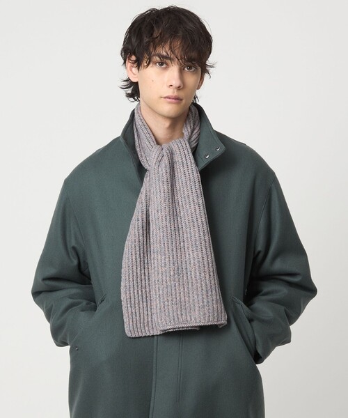 UNITED ARROWS(ユナイテッドアローズ)の「ミックス マフラー(マフラー・メンズ・ネイビー/オリーブ・FREE)」の9枚目の写真