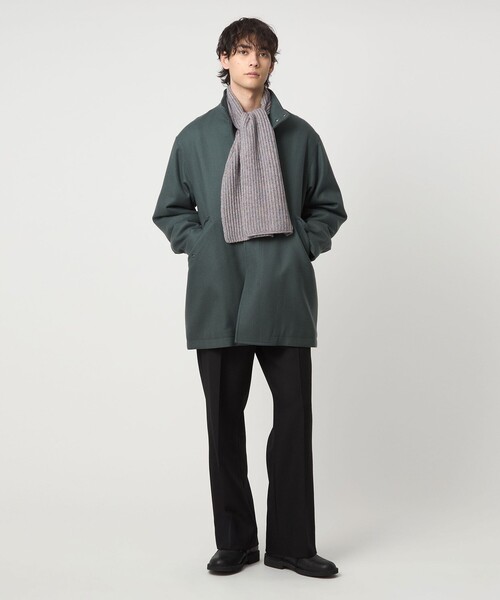 UNITED ARROWS(ユナイテッドアローズ)の「ミックス マフラー(マフラー・メンズ・ネイビー/オリーブ・FREE)」の10枚目の写真