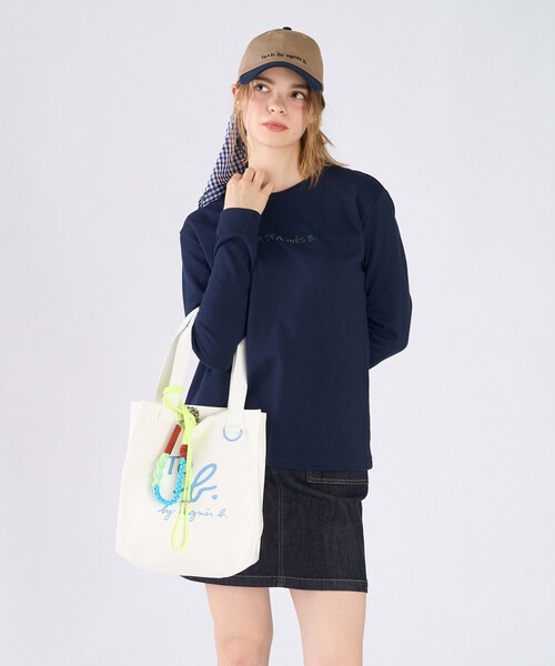 To b. by agnes b.(トゥービーバイアニエスベー)の「コットン ロゴ ミニ トートバッグ(トートバッグ・レディース・ホワイト系その他・FREE)」の7枚目の写真